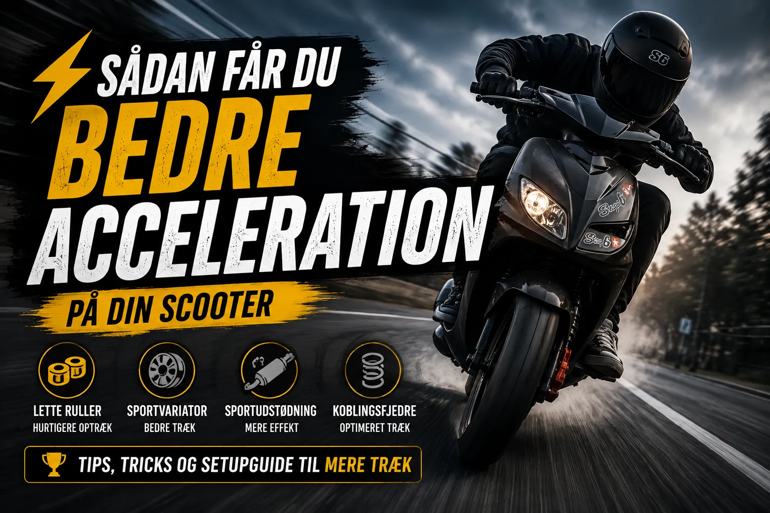 Sådan får du bedre acceleration på din scooter ⚡