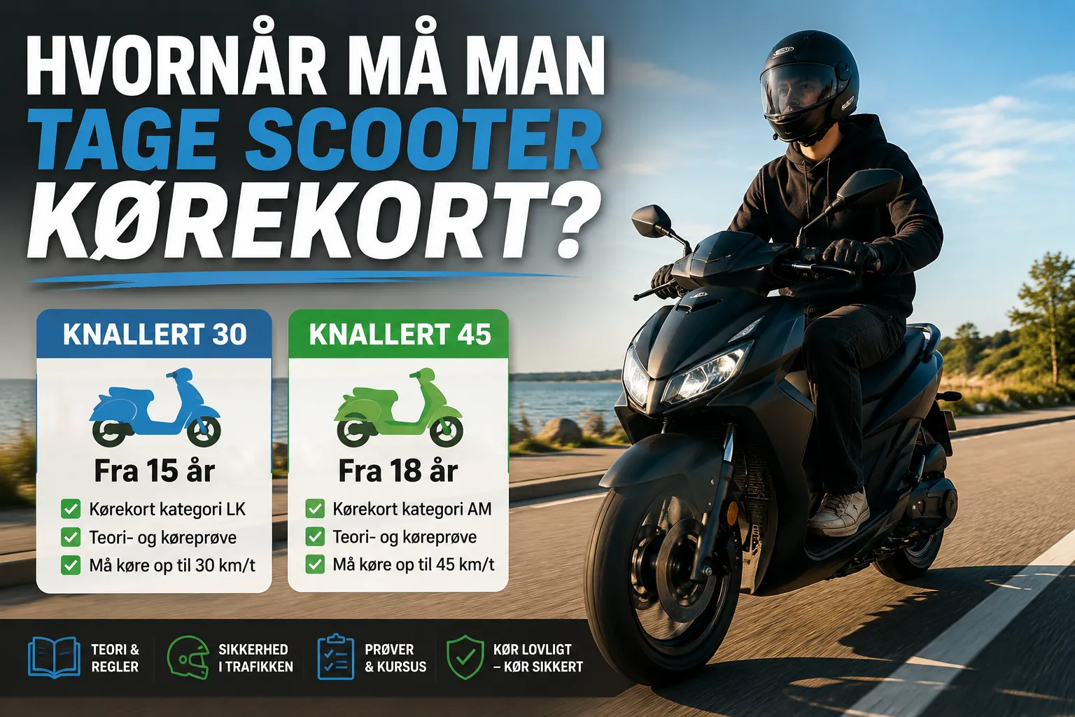 Hvornår må man tage scooter kørekort? 🛵